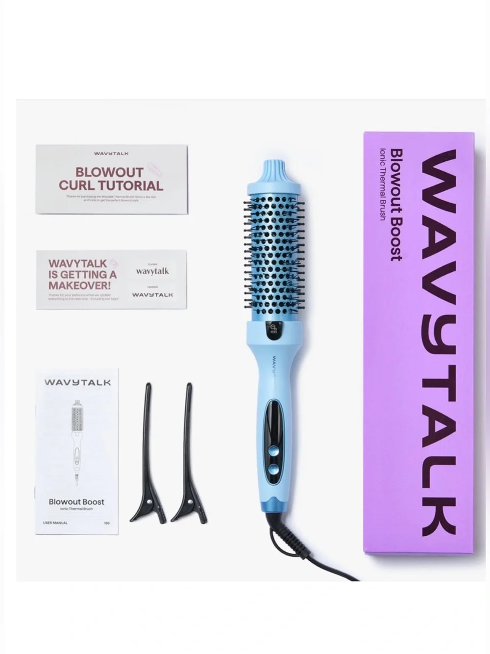 Wavytalk—Blowout Boost 1.5 Inch Ionic Thermal Brush, Pink